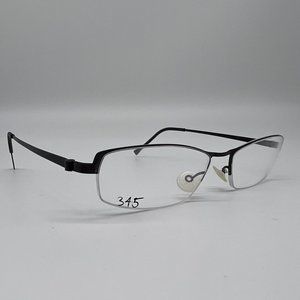 Lindberg 7155 Eyeglass Frame Strip Titanium Gunmetal Denmark Semi Half 51-16-150